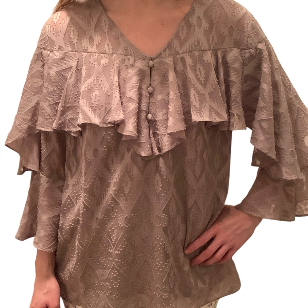 Haute Hippie Ruffle Blouse